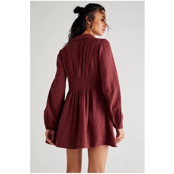 Free People Liesel Mini In Rum Raisin - Picture 2 of 5